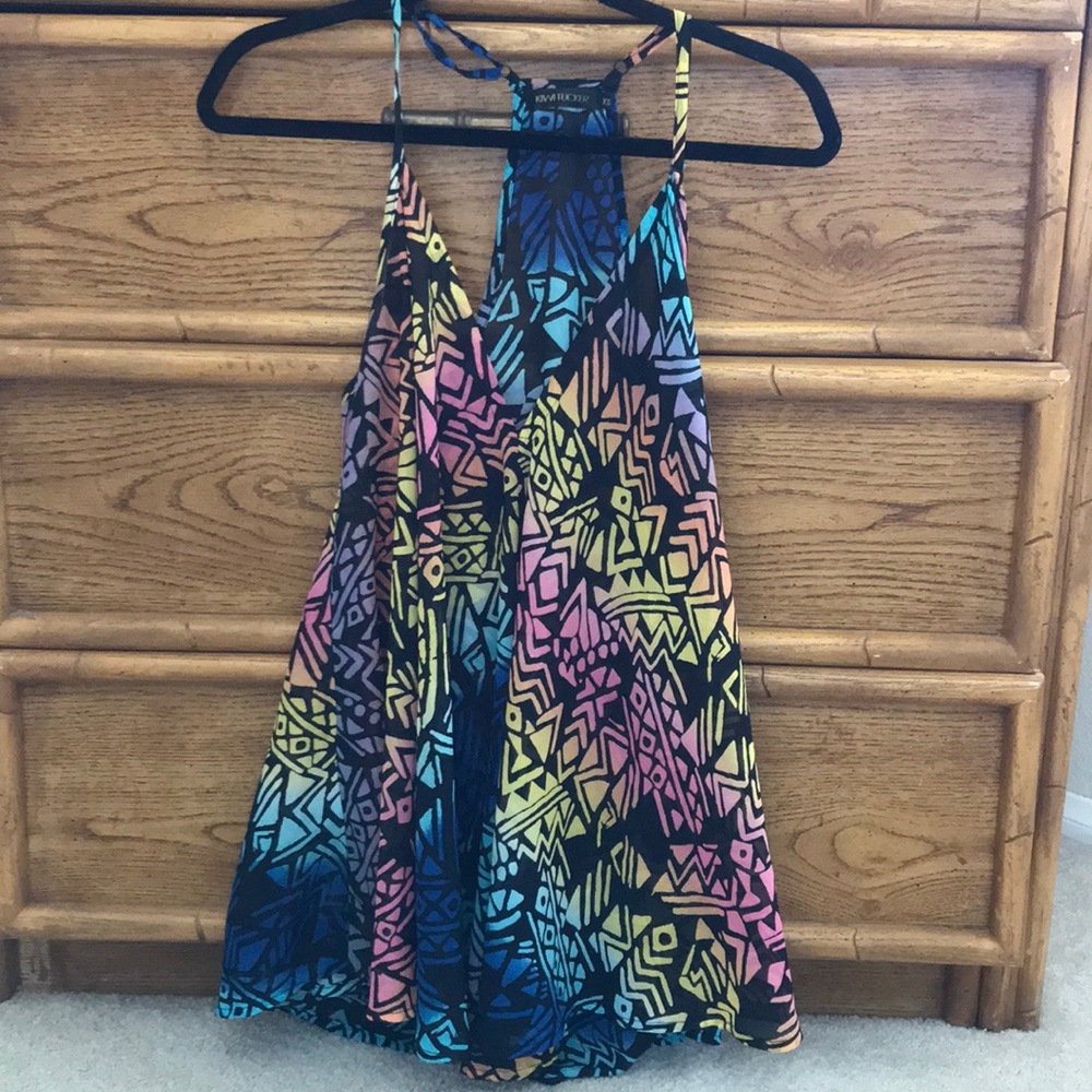 LF pink, yellow, orange, & blue dress